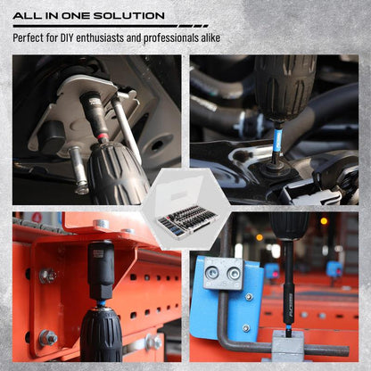 🛠️  80-Piece Magnetic Impact Nut Driver Set Metric & SAE